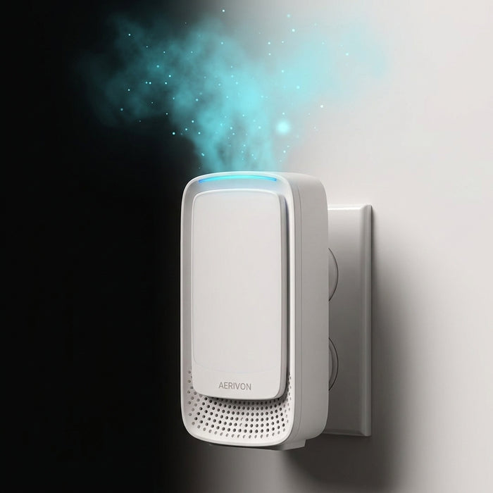 Negative ions attaching to particles in the air